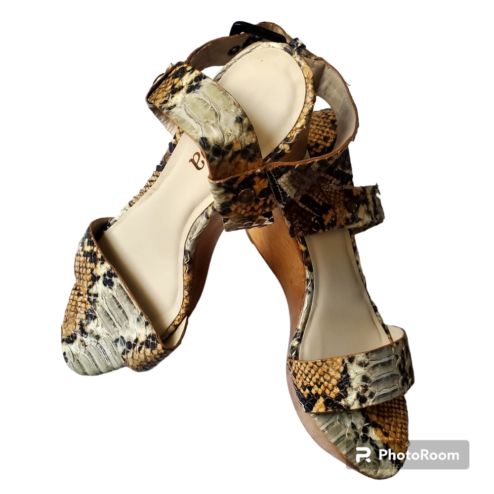 Kooba Wedges Snakeskin size 6.5 b
